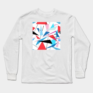 Funky Geometric Pattern Long Sleeve T-Shirt